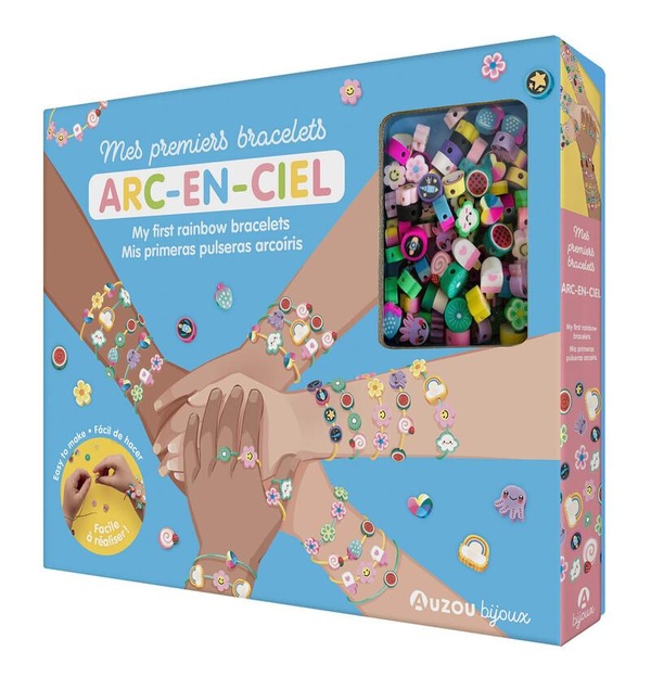 MES PREMIERS BRACELETS ARC-EN-CIEL