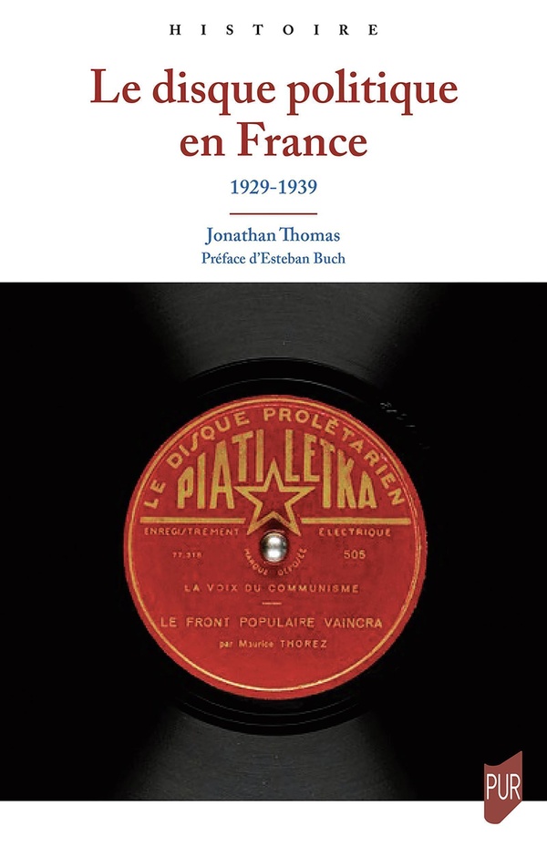 LE DISQUE POLITIQUE EN FRANCE, 1929-1939