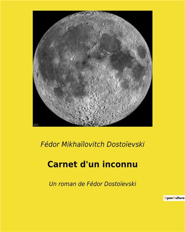 CARNET D UN INCONNU - UN ROMAN DE FEDOR DOSTOIEVSKI