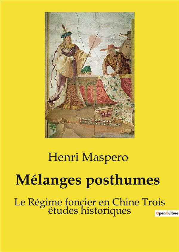 MELANGES POSTHUMES