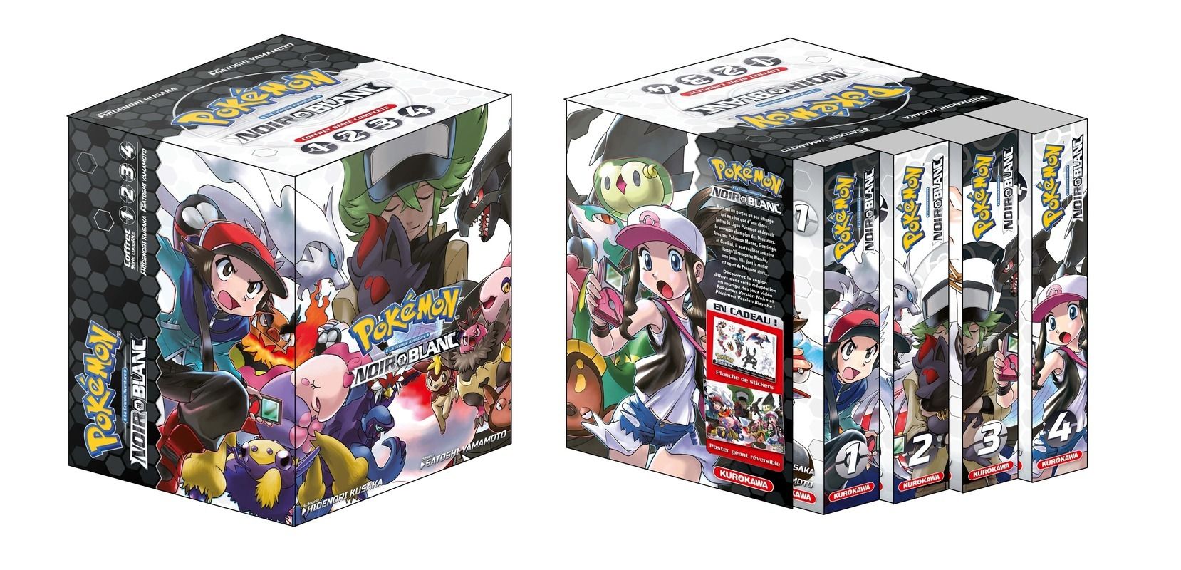 COFFRET POKEMON NOIR ET BLANC DOUBLE (TOMES 1-2-3-4)
