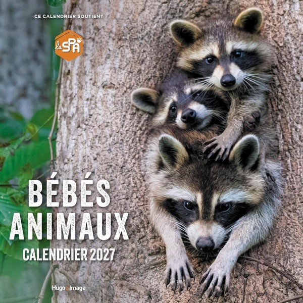 CALENDRIER MURAL BEBES ANIMAUX 2027