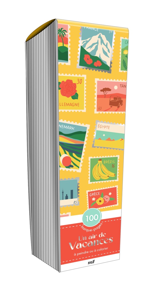 MARQUE-PAGES - UN AIR DE VACANCES - EDITION PREMIUM - 100 MARQUE-PAGES A PEINDRE OU A COLORIER