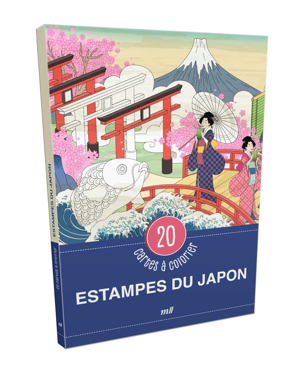 ESTAMPES DU JAPON - 20 CARTES A COLORIER