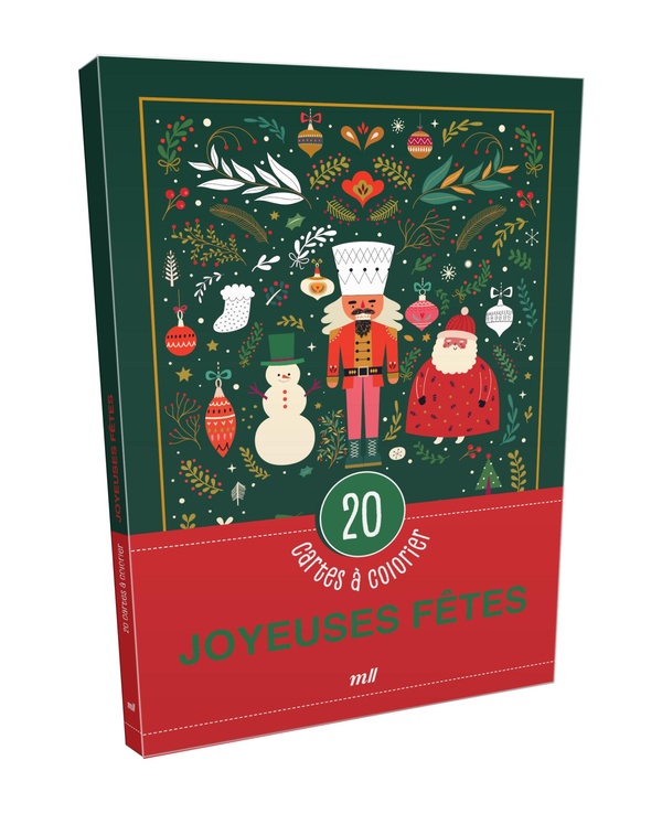 JOYEUSES FETES - 20 CARTES A COLORIER