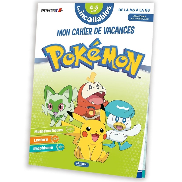 CAHIER DE VACANCES POKEMON 2026 - DE LA MS A LA GS