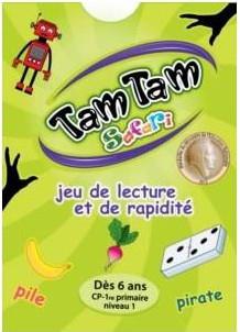 TAM TAM SAFARI - JEU DE LECTURE ET DE RAPIDITE - DES 6ANS CP-1RE PRIMAIRE NIVEAU 1