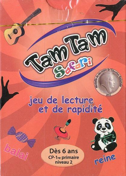 TAM TAM SAFARI - JEU DE LECTURE ET DE RAPIDITE - DES 6ANS CP-1RE PRIMAIRE NIVEAU 2