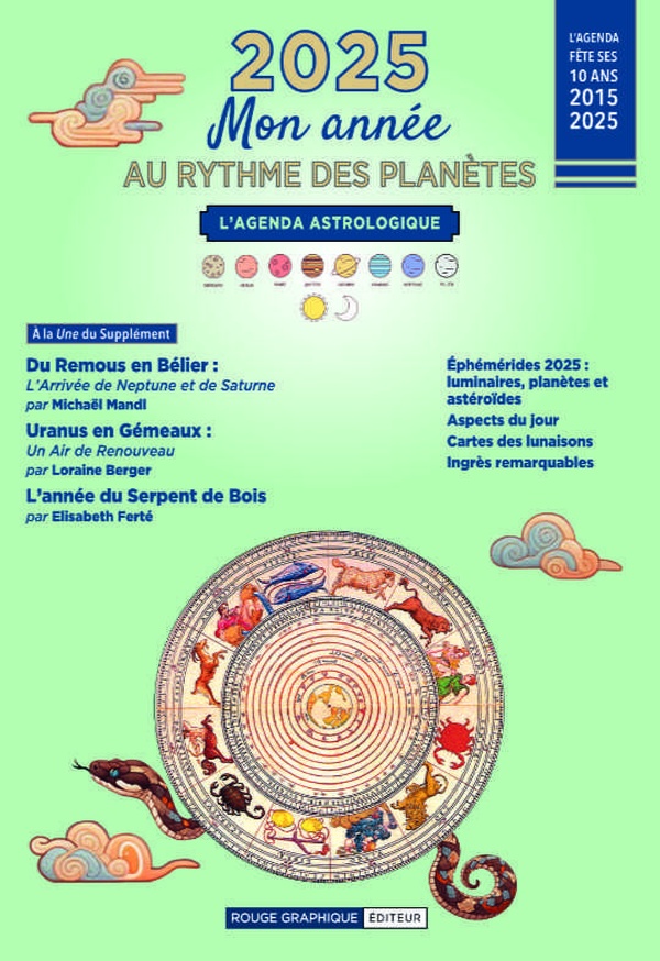 L'AGENDA ASTROLOGIQUE 2025 - MON ANNEE AU RYTHME DES PLANETES