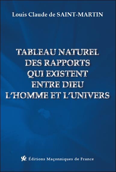TABLEAU NATUREL DES RAPPORTS QUI EXISTENT ENTRE DIEU L'HOMME ET L'UNIVERS