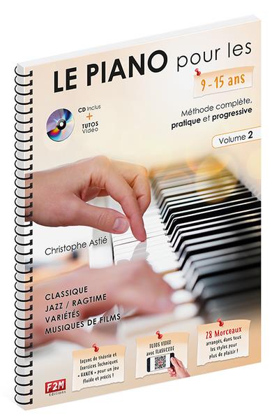 LE PIANO POUR LES 9-15 ANS VOL 2 + CD