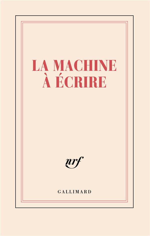CARNET LIGNE LA MACHINE A ECRIRE (PAPETERIE)