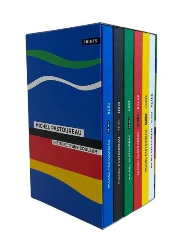 COFFRET 6 COULEURS MICHEL PASTOUREAU : BLEU, NOIR, VERT, ROUGE, BLANC ET JAUNE