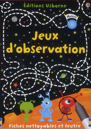 JEUX D'OBSERVATION - FICHES NETTOYABLES ET FEUTRE