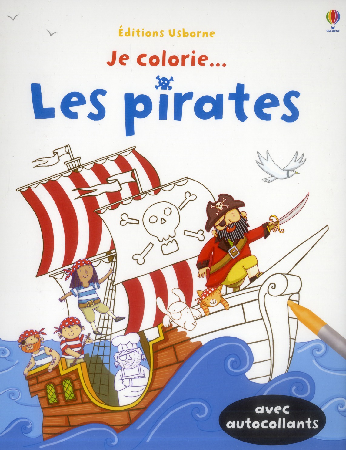 JE COLORIE... LES PIRATES - AVEC AUTOCOLLANTS