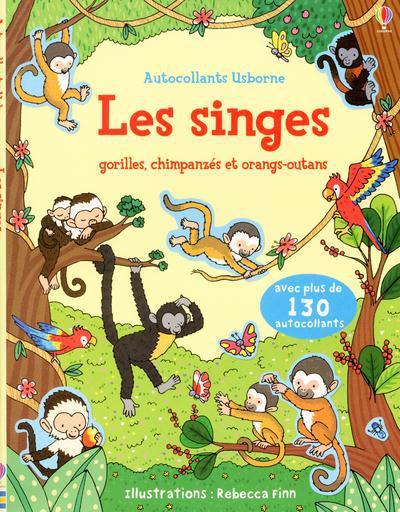 LES SINGES - AUTOCOLLANTS USBORNE