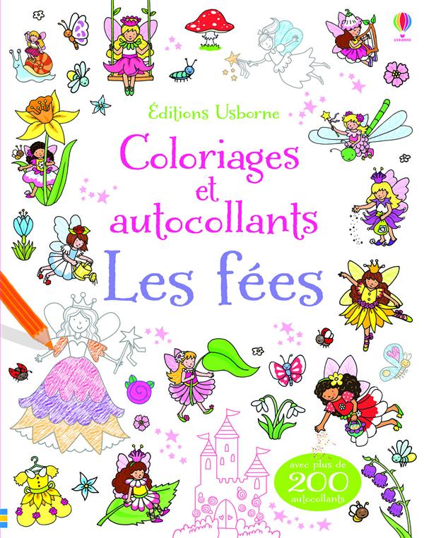 LES FEES - COLORIAGES ET AUTOCOLLANTS