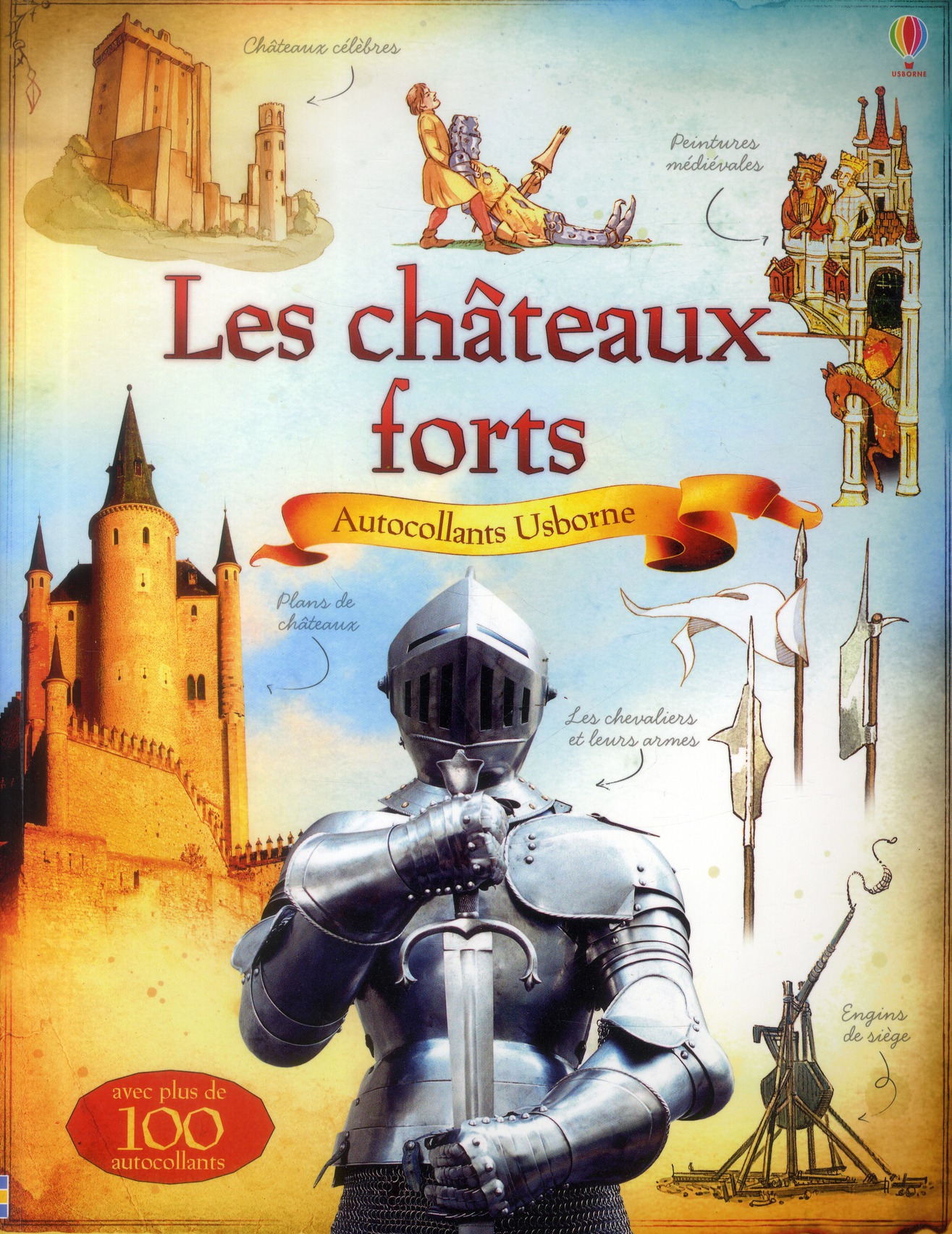 LES CHATEAUX FORTS - DOCUMENTAIRES EN AUTOCOLLANTS