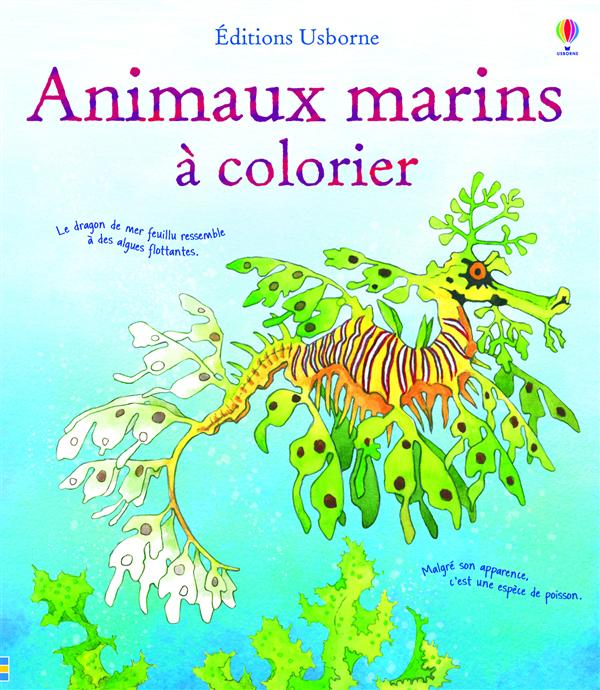 ANIMAUX MARINS A COLORIER