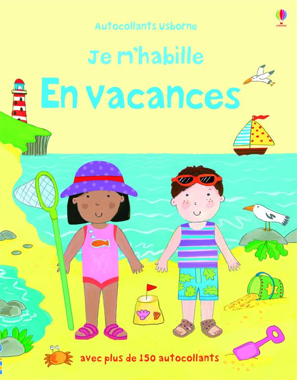 JE M'HABILLE EN VACANCES - AUTOCOLLANTS USBORNE