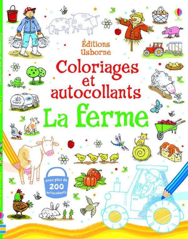 LA FERME - COLORIAGES ET AUTOCOLLANTS