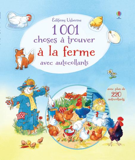 1001 CHOSES A TROUVER A LA FERME - AUTOCOLLANTS USBORNE