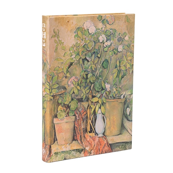 CARNET PB POTS EN TERRE CUITE ET FLEURS DE CEZANNE MIDI LIG. 144PG