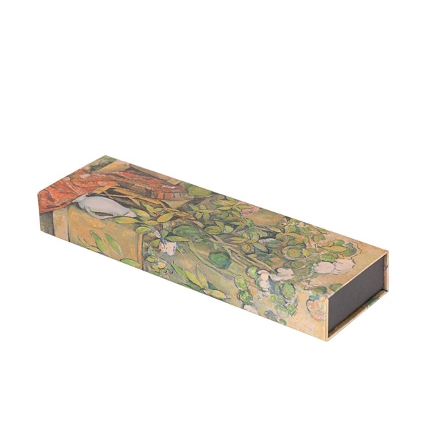 ETUI A CRAYONS POTS EN TERRE CUITE ET FLEURS DE CEZANNE