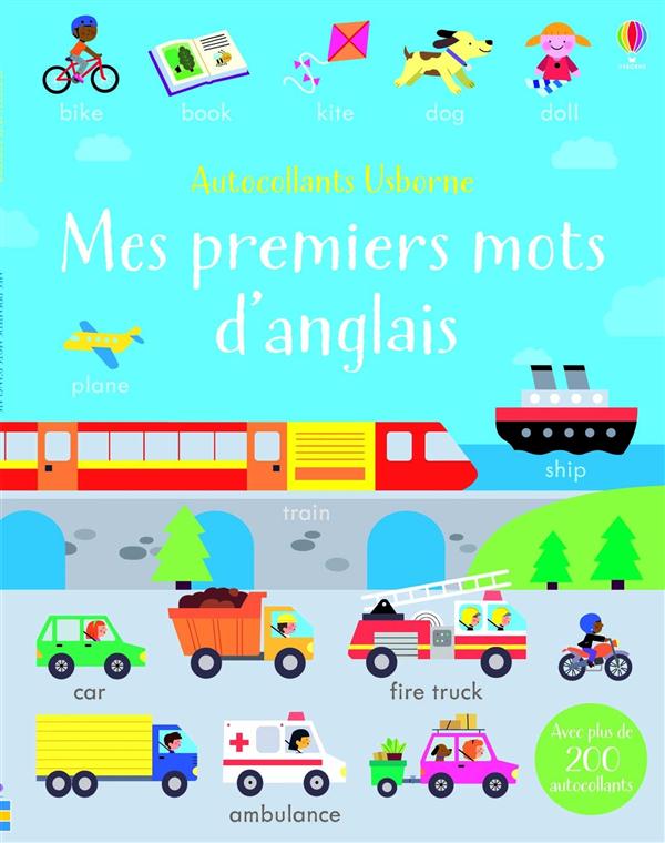 MES PREMIERS MOTS D'ANGLAIS - AUTOCOLLANTS USBORNE