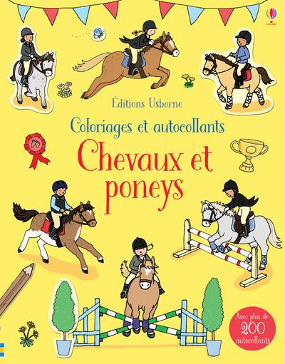 CHEVAUX ET PONEYS - COLORIAGES ET AUTOCOLLANTS