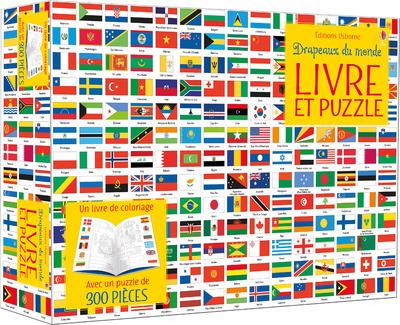 COFFRET DRAPEAUX DU MONDE (LIVRE ET PUZZLE)