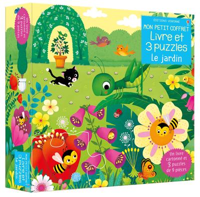 LE JARDIN - MON PETIT COFFRET LIVRE ET 3 PUZZLES