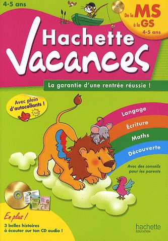 HACHETTE VACANCES - DE MS A GS 4/5 ANS
