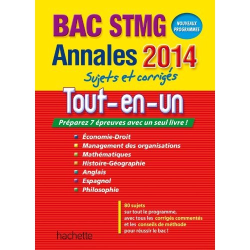 ANNALES BAC 2014 - TOUT EN UN TERMINALE STMG