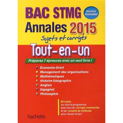 ANNALES 2015 TOUT-EN-UN BAC STMG