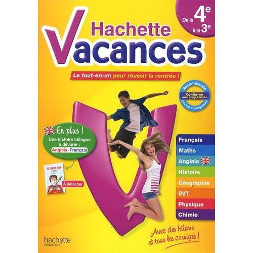 HACHETTE VACANCES DE LA 4E A LA 3E