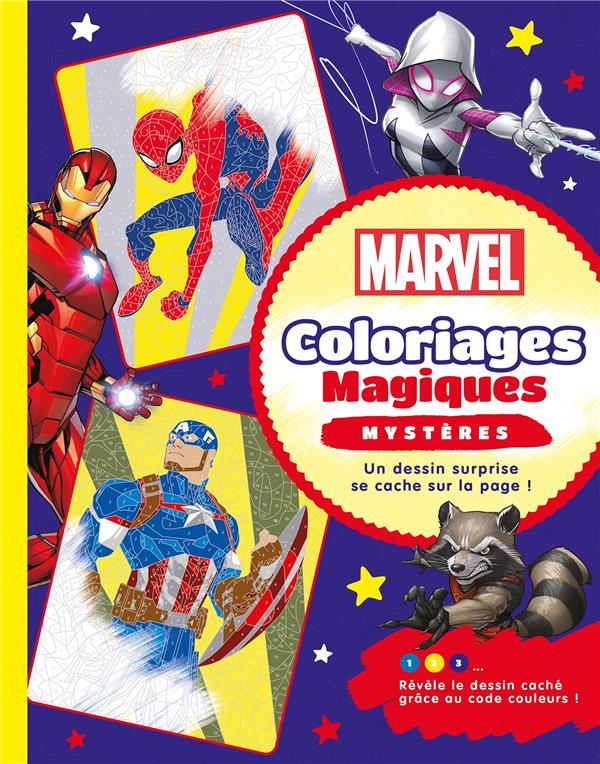 MARVEL - COLORIAGES MAGIQUES - MYSTERES