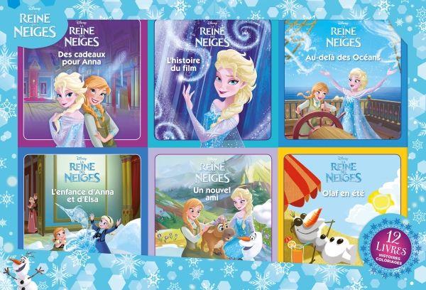 LA REINE DES NEIGES , COFFRET 12 LIVRES