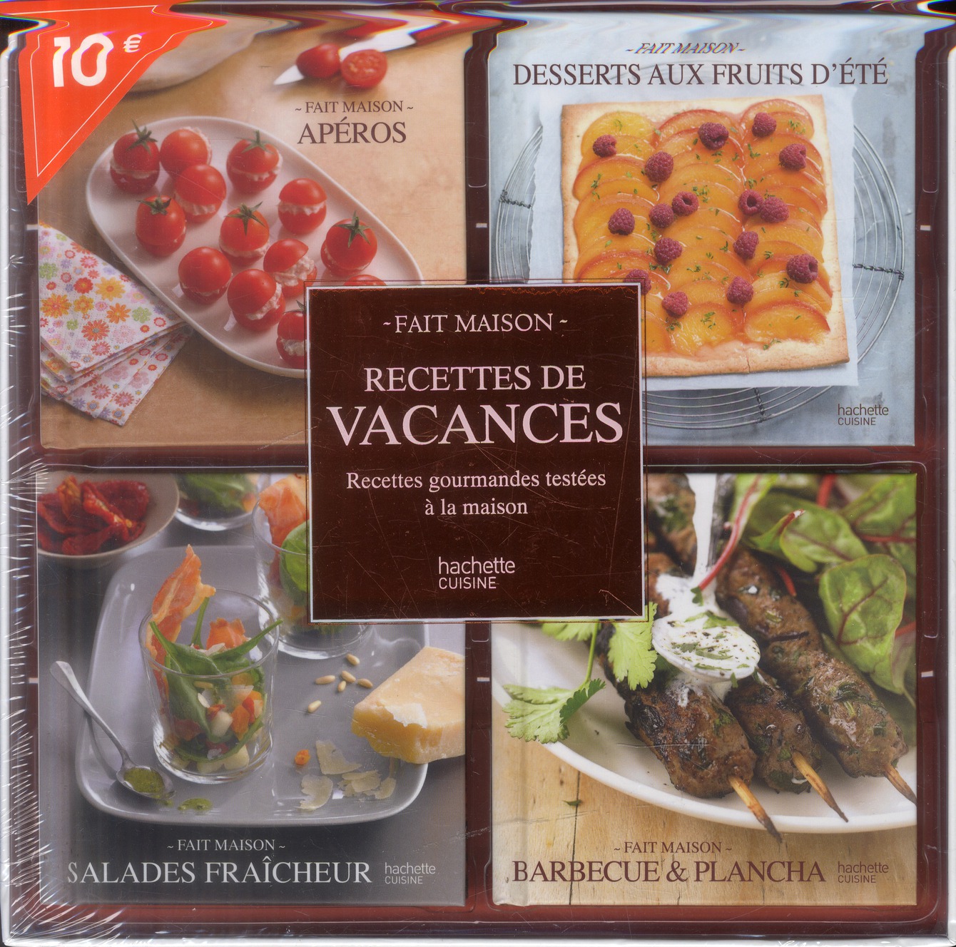 COFFRET 4 MINI LIVRES RECETTES DE VACANCES