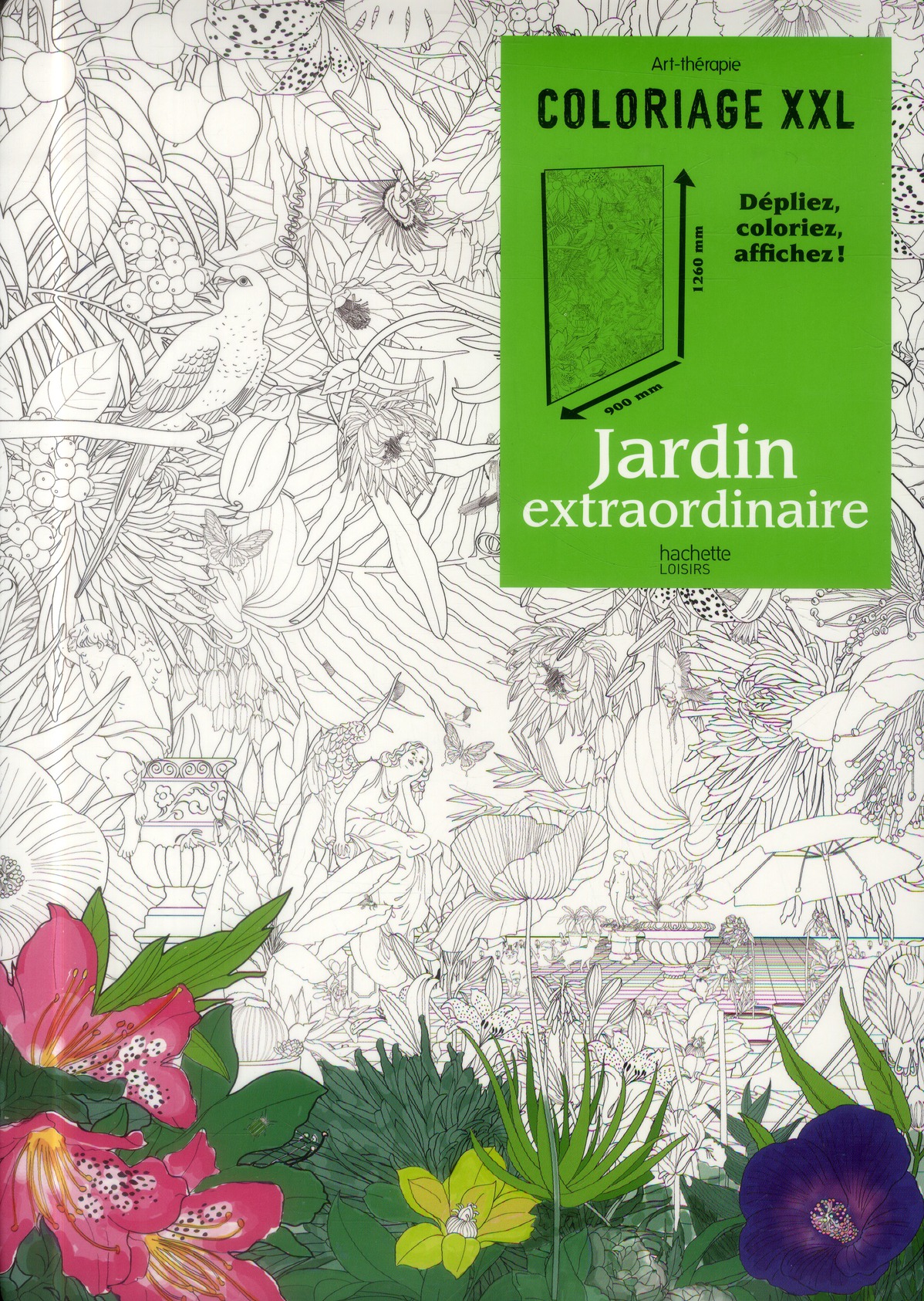 COLORIAGE XXL JARDIN EXTRAORDINAIRE