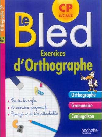 CAHIER BLED EXERCICES D'ORTHOGRAPHE CP