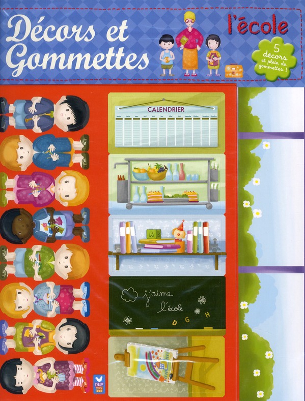 L'ECOLE - DECORS ET GOMMETTES