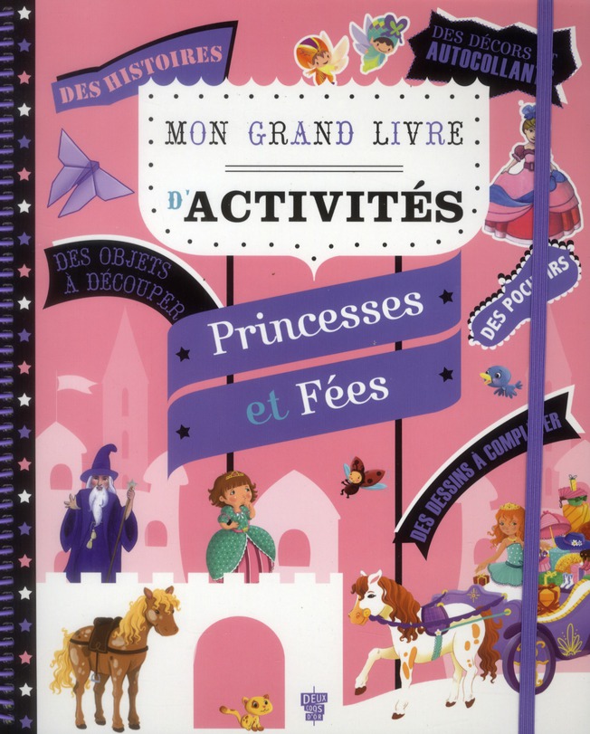 MON GRAND LIVRE D'ACTIVITES - PRINCESSES ET FEES