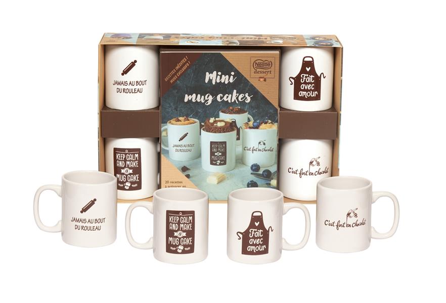 COFFRET MINI MUGS CAKES NESTLE - NOUVELLE EDITION