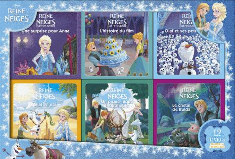 LA REINE DES NEIGES - COFFRET 12 LIVRES - 6 HISTOIRES + 6 COLORIAGES - DISNEY