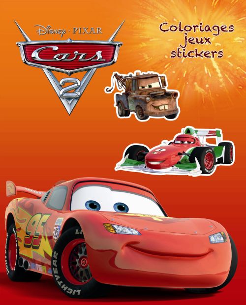 CARS 2, COLOS JEUX ET STICKERS N 1