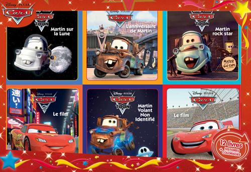 CARS, COFFRET 12 LIVRES