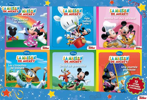 LA MAISON DE MICKEY, COFFRET 12 LIVRES