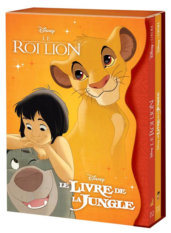 DISNEY CLASSIQUES - COFFRET DISNEY CINEMA - LE ROI LION ET LE LIVRE DE LA JUNGLE - COFFRET AVEC 2 LI