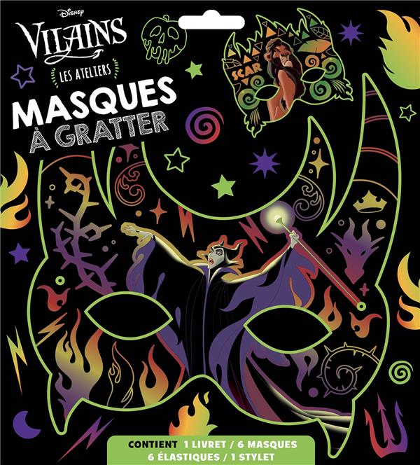 DISNEY CLASSIQUES - LES ATELIERS DISNEY - MASQUES A GRATTER - LES VILAINS